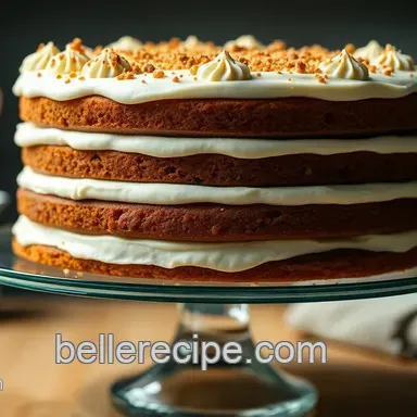 Stunning Layered Cake on a Glass Cake Stand: A Show-Stopping Delight