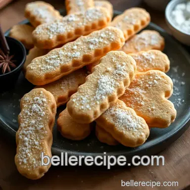 Sumptuous Spiced Lady Fingers Recipe: A Delightful British Biscuit Recipe Card