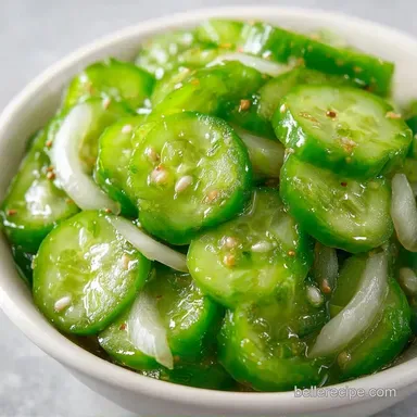 Sweet Cucumber Pickles in 30 Minutes Recipe Card