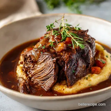 Classic Pot Roast Recipe with Red Wine Glaze Recipe Card
