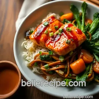 Effortless Teriyaki Salmon Bowl: A Family Favorite Dinner Delight Recipe Card