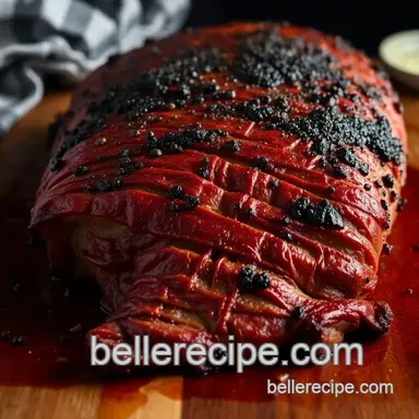 Texas-Style Smoked Brisket presentation