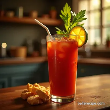 Bloody Mary with Bloody Mary Mix Hangover Healer Recipe Card