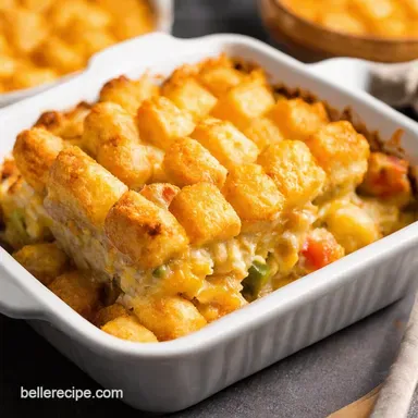 Easy Tater Tot Casserole Recipe Ultimate Comfort Food Recipe Card