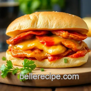 The Ultimate Chicken Parm Sandwich presentation