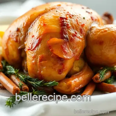 The Ultimate Crispy-Skinned Rotisserie Chicken presentation