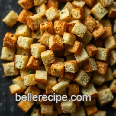 Easy Crouton Recipe: The Ultimate Garlic & Herb Goodness! Recipe Card