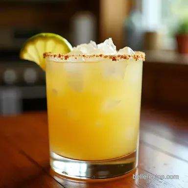 Tropical Pineapple Margarita Cocktail My Easy Escape Recipe Recipe Card