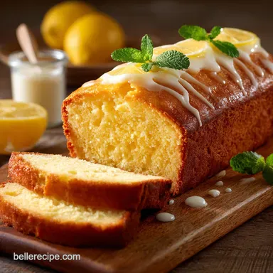 The Ultimate Moist Lemon Pound Cake Buttery Sour Cream Loaf Recipe Card