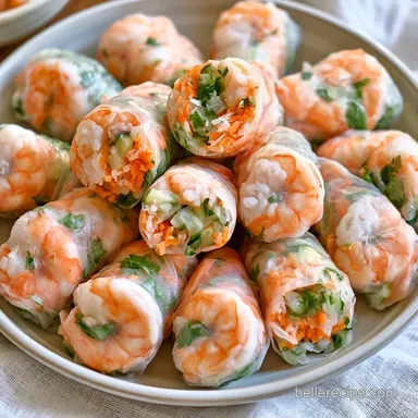 Fresh Spring Rolls with Shrimp Recipe Card