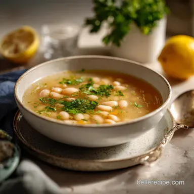 White Bean Soup Recipe in 45 Minutes Recipe Card