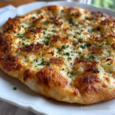 White Pizza Recipe with Ricotta & Garlic in 30 Minutes Recipe Card