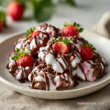 Chocolate Strawberry Yogurt Clusters Recipe: Freezer-Friendly Recipe Card
