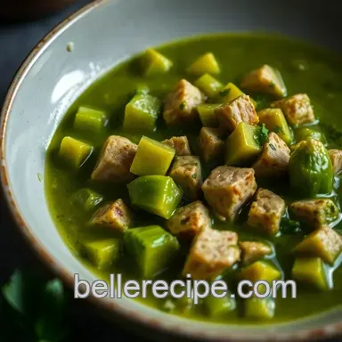 Zesty Authentic Chili Verde Recipe: Tangy Pork in Green Tomatillo Sauce Recipe Card