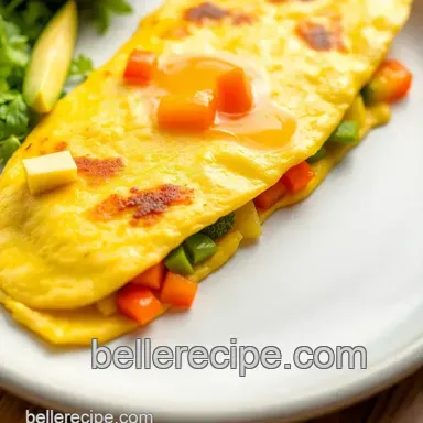 Easy omelet with bell pepper and avocado: 7 Delicious Ways to Start Your Day! Recipe Card