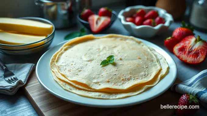 Classic French Crepes: Fluffy Delights in Every Bite