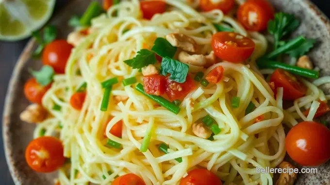 Crisp and Zesty Som Tam: Refreshing Thai Papaya Salad