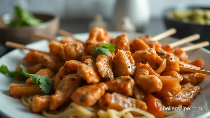 Grilled Thai Chicken Satay with Peanut Sauce