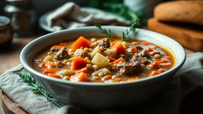 Hearty Beef Barley Soup