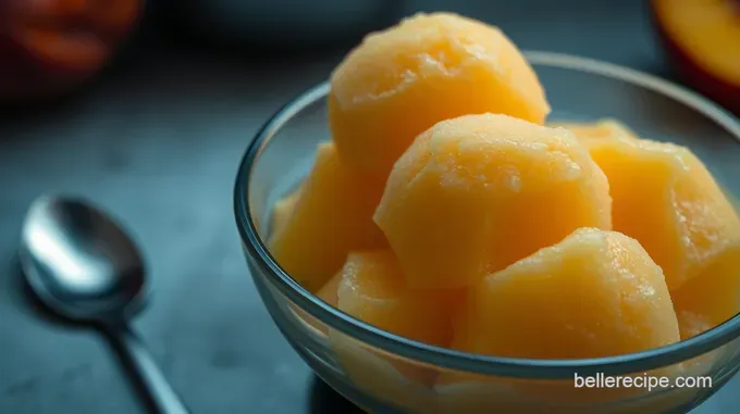 Heavenly Peach Sorbet: A Burst of Summer in Every Scoop!
