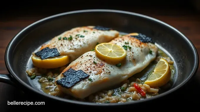 Pan-Seared Porgy with Lemon Herb Butter Sauce