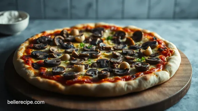 Perfectly Crafted Funghi Pizza: A Mushroom Lover s Delight