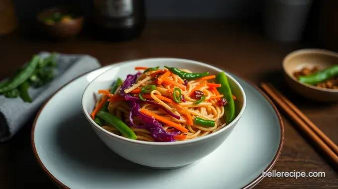 Rainbow Bowl Noodles: Quick & Easy Weeknight Delight