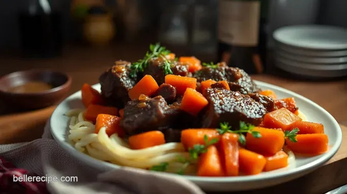 Rich and Tender Braised Beef Short Ribs with Red Wine