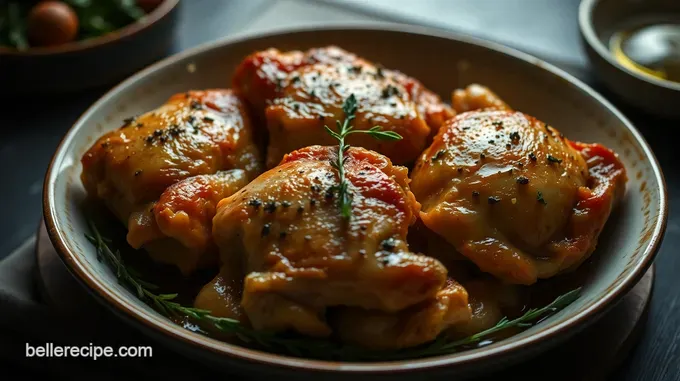 Savory Herb-Roasted Turkey Thighs with Garlic and Thyme