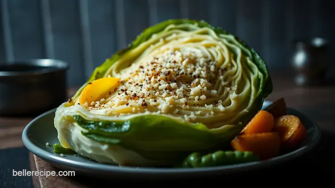 Savory Roast Cabbage Wedges with Garlic and Parmesan