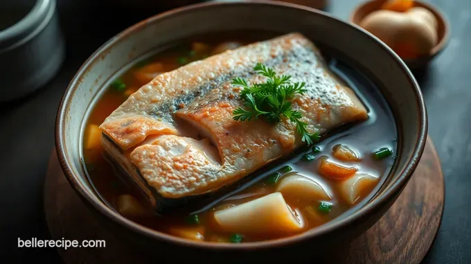 Savory Salmon Head Soup: A Bold and Flavorful Broth