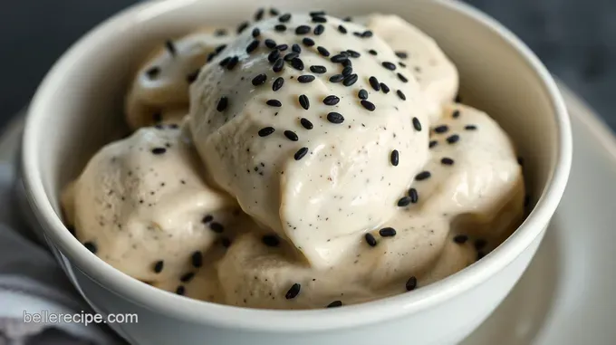Silky Black Sesame Seed Ice Cream: A Creamy Delight