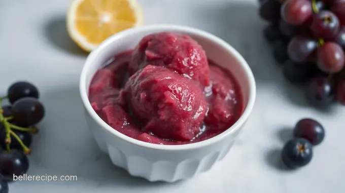 Sweet Summer Grape Sorbet