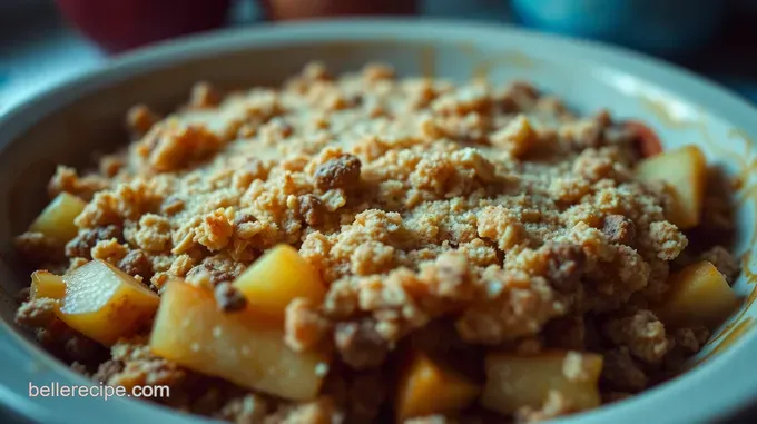 Warm and Crumbly Apple Crisp