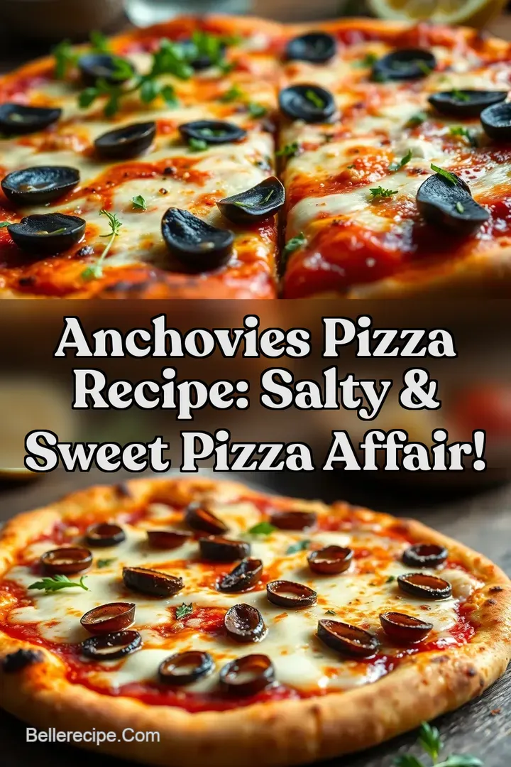 Anchovies Pizza Recipe: Salty & Sweet Pizza Affair! : PIN FOR LATER Anchovies Pizza Recipe: Salty & Sweet Pizza Affair!
