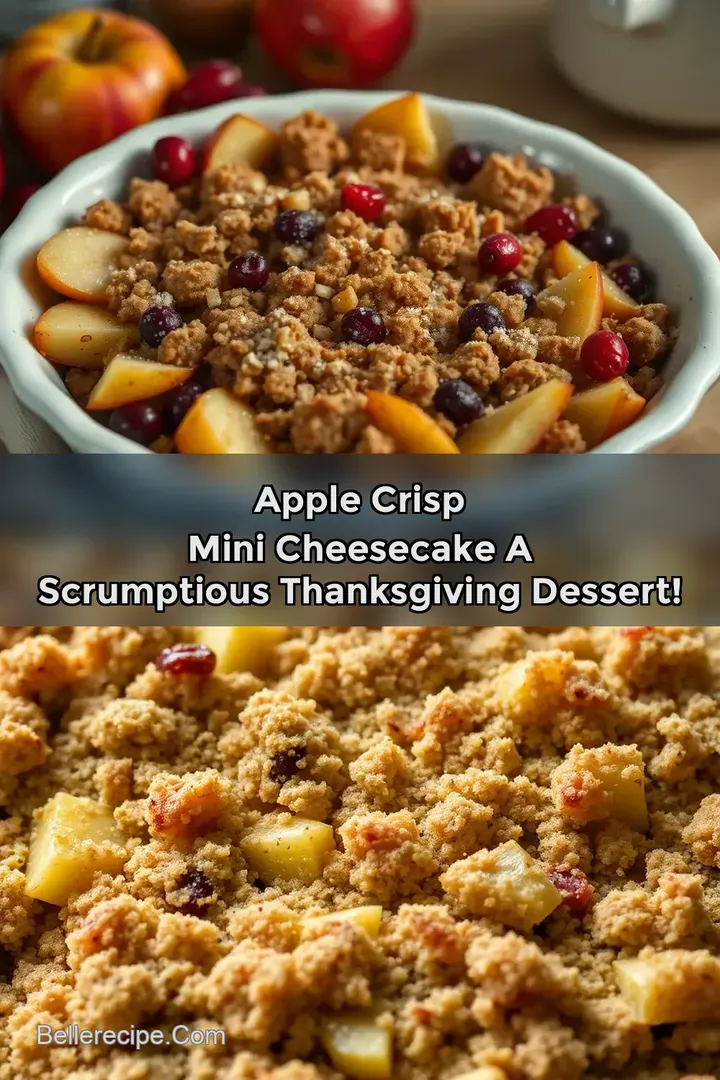 Apple Crisp Mini Cheesecake A Scrumptious Thanksgiving Dessert!