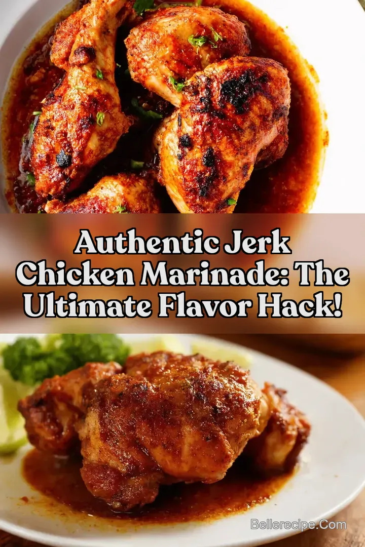 Authentic Jerk Chicken Marinade: The Ultimate Flavor Hack! : PIN FOR LATER Authentic Jerk Chicken Marinade: The Ultimate Flavor Hack!