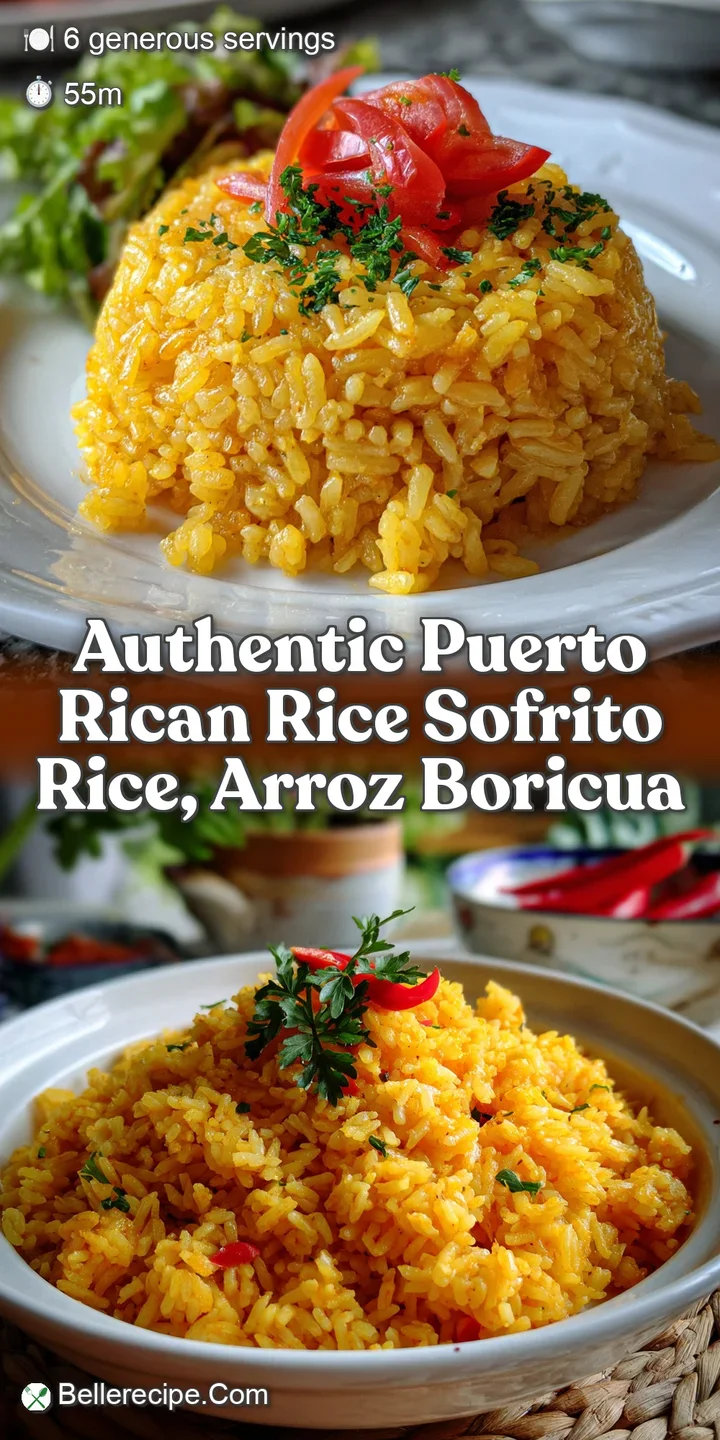 Authentic Puerto Rican Rice Sofrito Rice Arroz Boricua