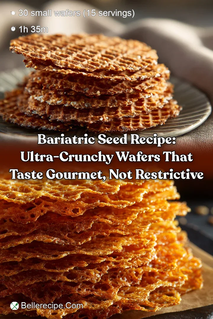 Bariatric Seed Recipe: Ultra-Crunchy Wafers that Taste Gourmet Not Restrictive
