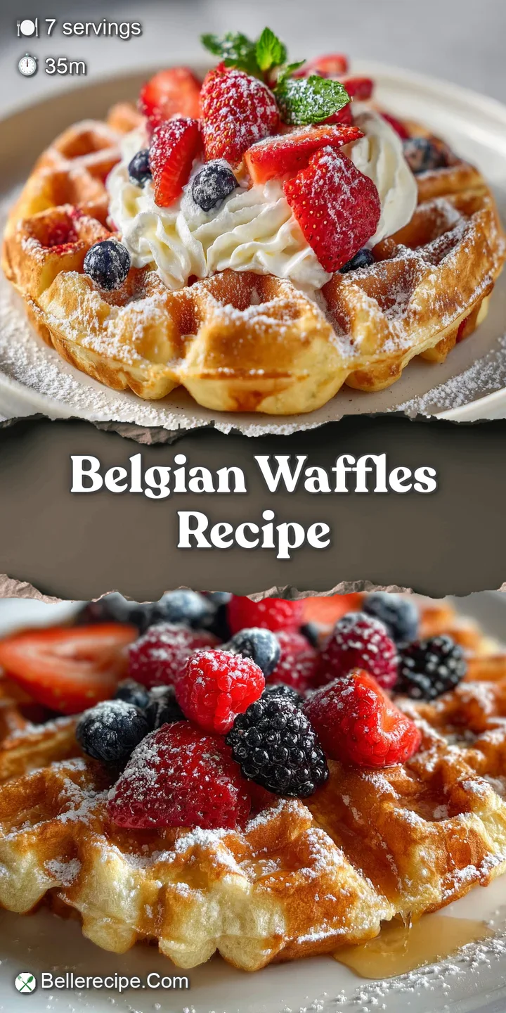 Close-up of a warm Belgian waffle, showcasing its airy pockets, glistening syrup, and a light, golden crust.