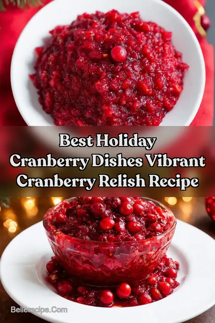 Best Holiday Cranberry Dishes Vibrant Cranberry Relish Recipe