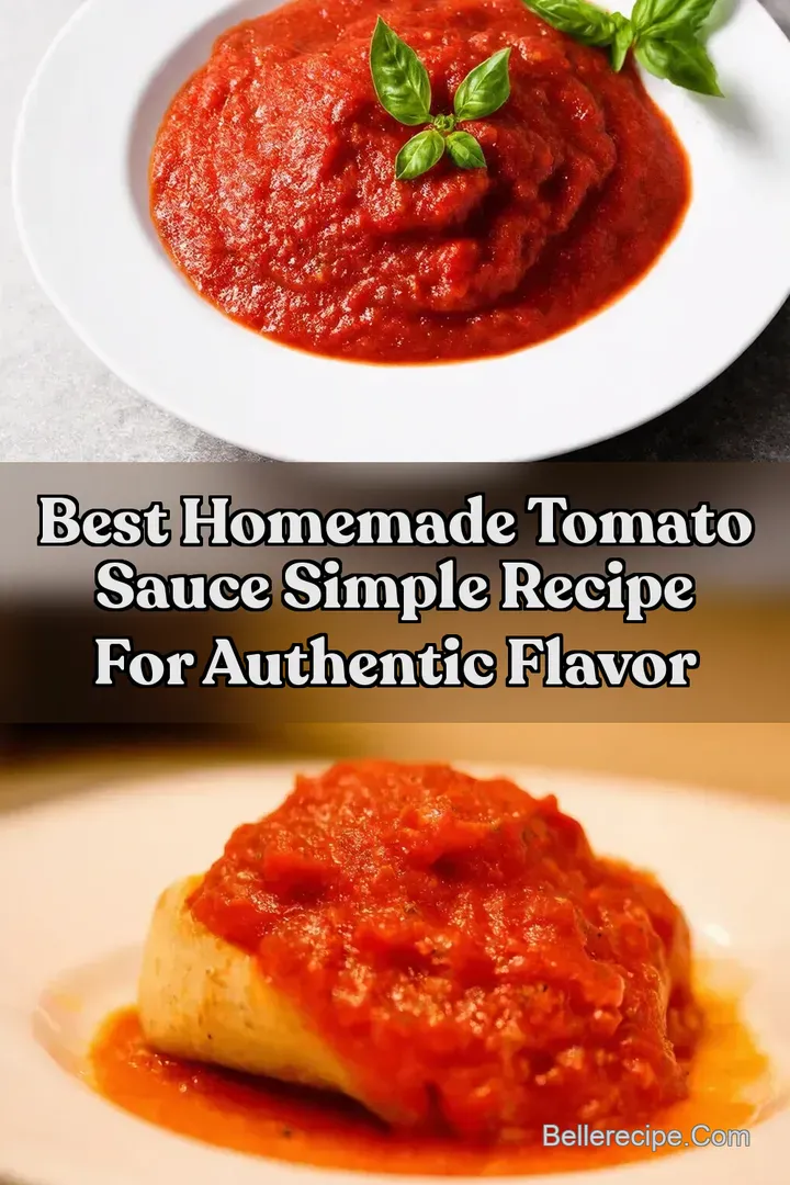 Best Homemade Tomato Sauce Simple Recipe for Authentic Flavor
