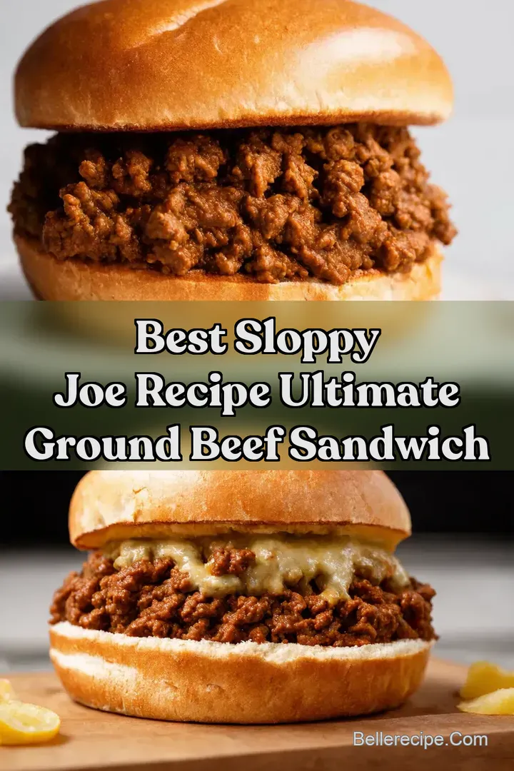 Best Sloppy Joe Recipe Ultimate Ground Beef Sandwich : PIN FOR LATER Best Sloppy Joe Recipe Ultimate Ground Beef Sandwich