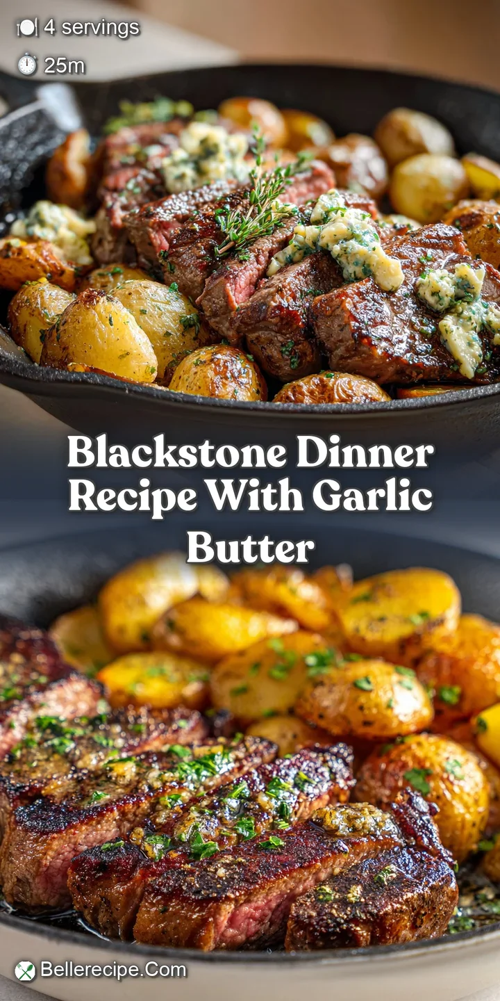 Close-up of a tender, juicy steak, glistening with rich garlic butter, showcasing a tempting sear and mouthwatering texture.