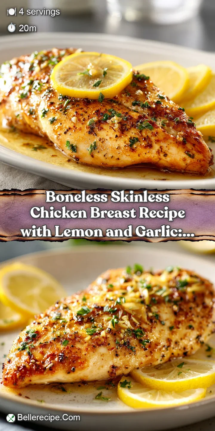 Close-up of tender chicken, glistening with a light lemon-garlic sauce, showcasing the herbs and caramelized texture of th...