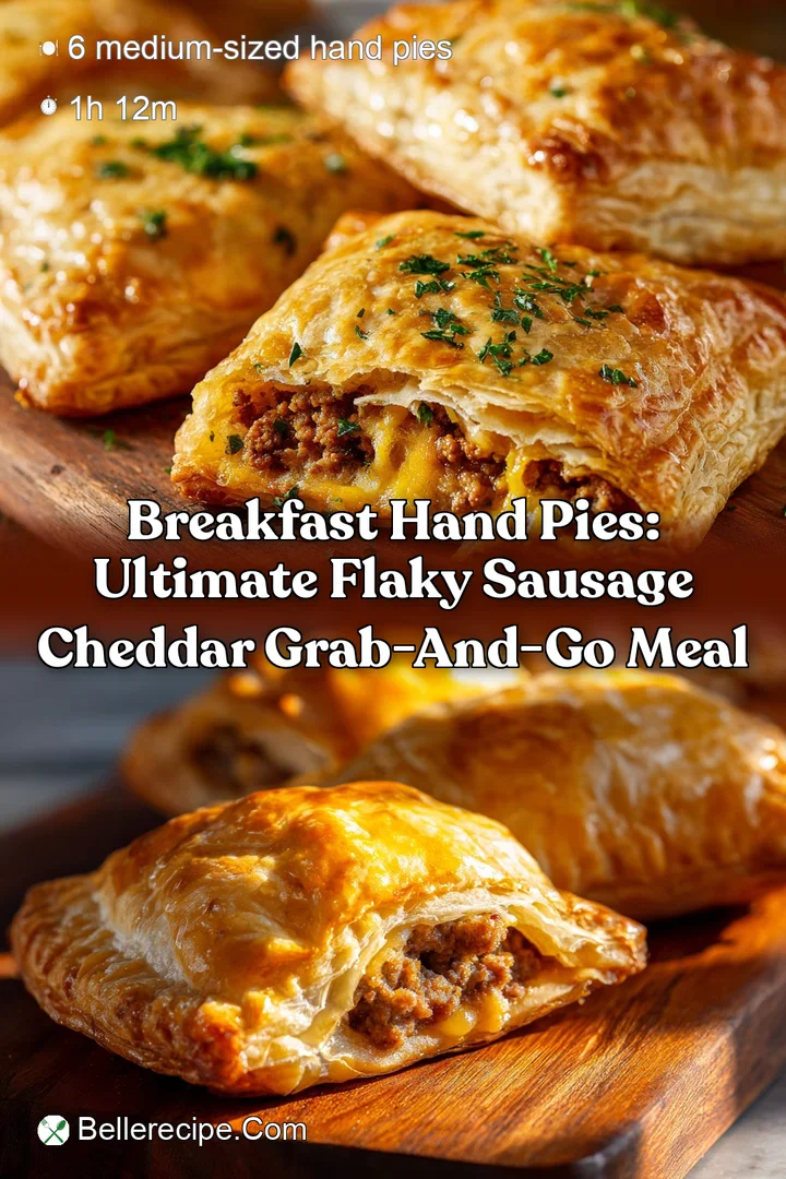 Breakfast Hand Pies: Ultimate Flaky Sausage Cheddar Grab-and-Go Meal