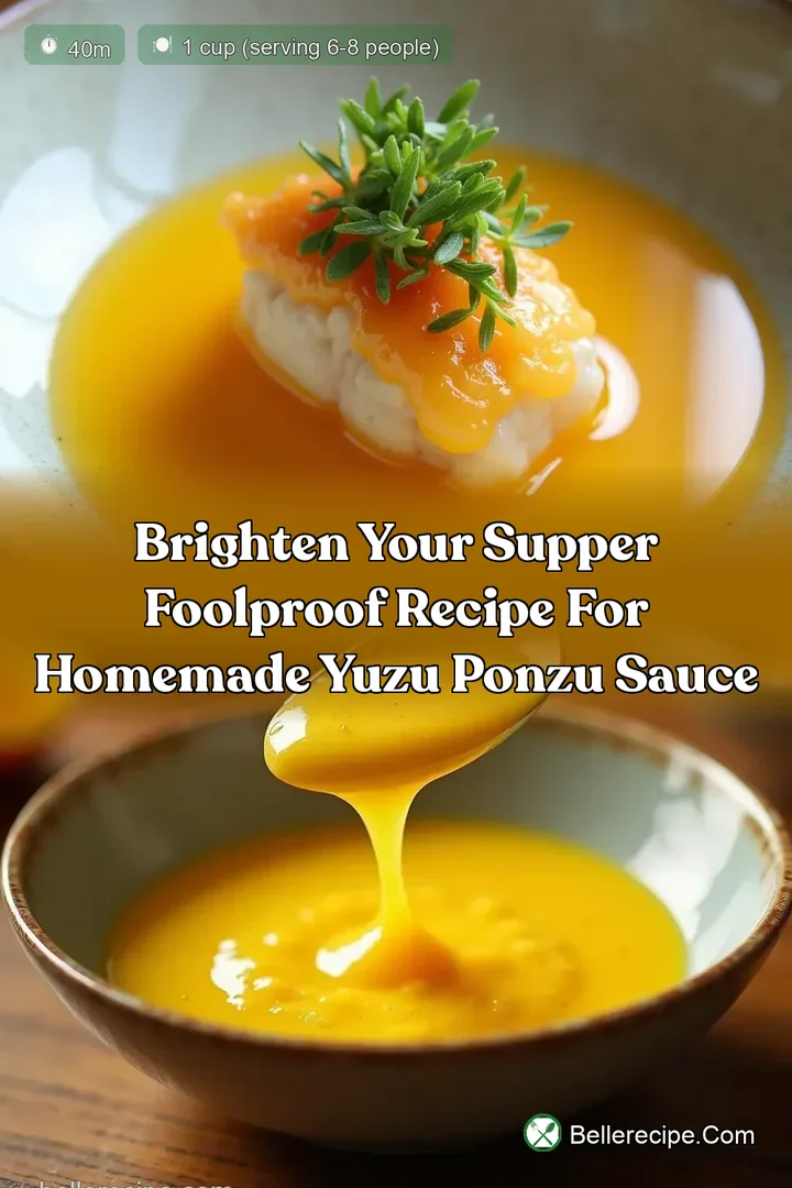 Brighten Your Supper Foolproof Recipe for Homemade Yuzu Ponzu Sauce