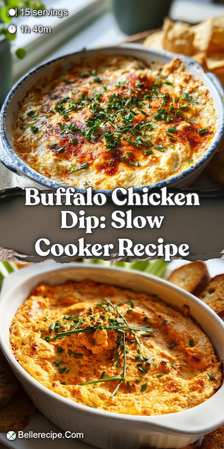 Close-up of buffalo chicken dip showcasing shredded chicken, melted cheese, and spicy red sauce. Glistening, hot, and utte...