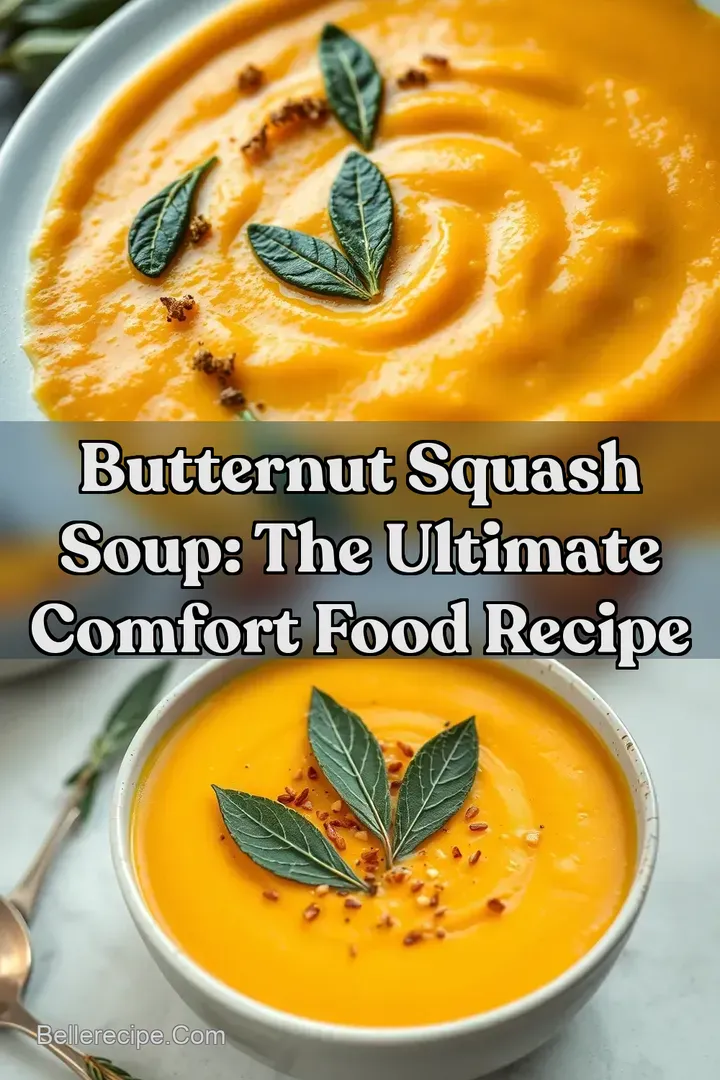 Butternut Squash Soup: The Ultimate Comfort Food Recipe : PIN FOR LATER Butternut Squash Soup: The Ultimate Comfort Food Recipe