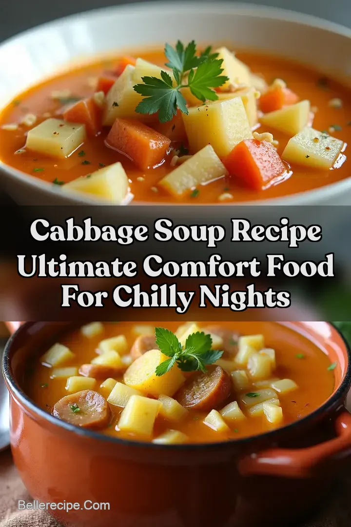 Cabbage Soup Recipe Ultimate Comfort Food for Chilly Nights